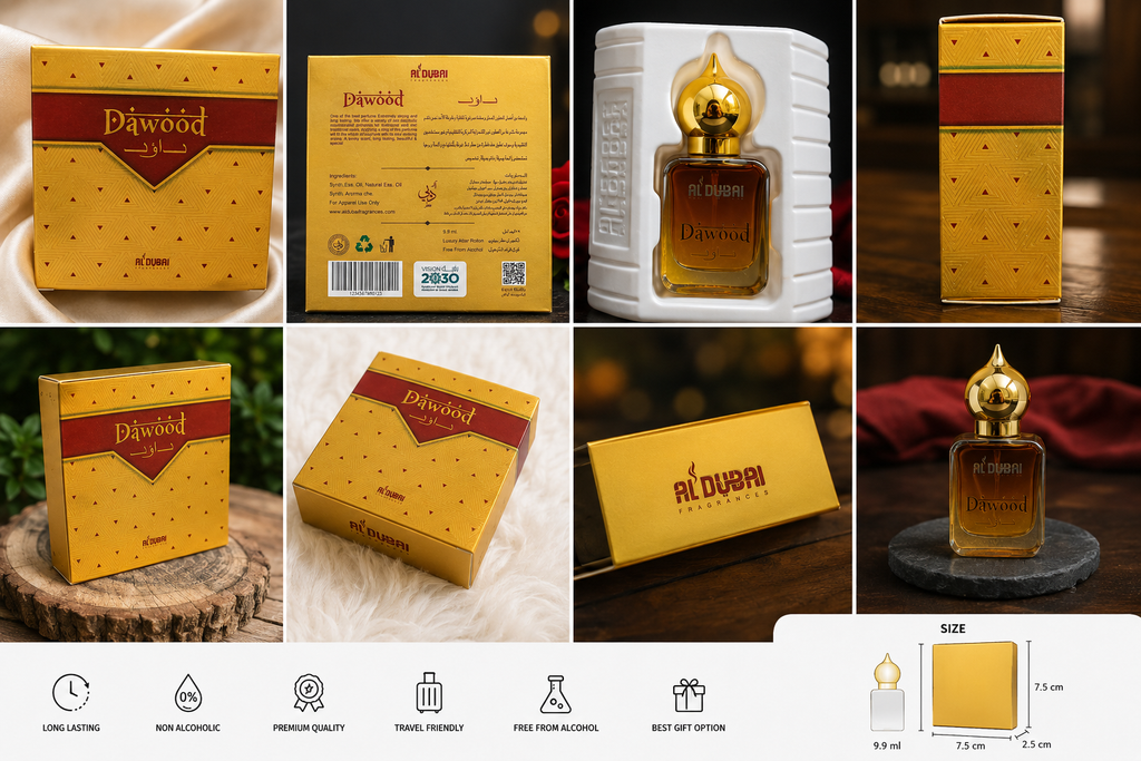 Product Title Dawood Premium Attar | Luxury Amber Pocket Perfume | ALDUBAI Fragrances