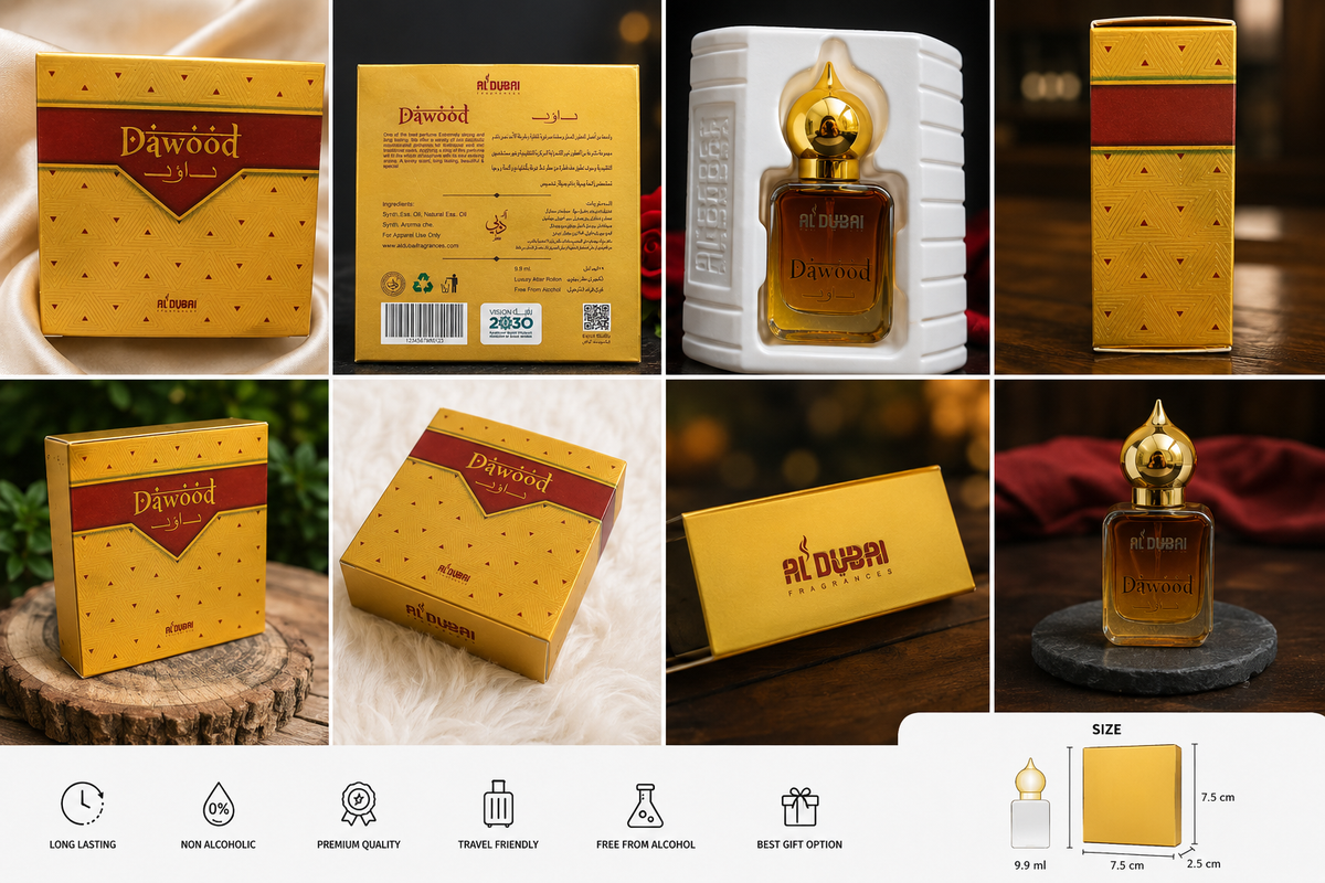 Product Title Dawood Premium Attar | Luxury Amber Pocket Perfume | ALDUBAI Fragrances