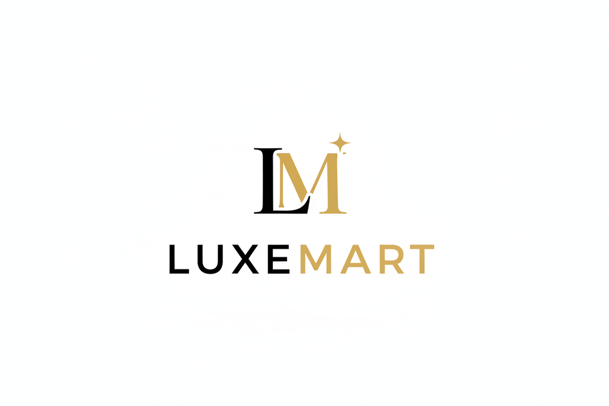 LUXEMART Logo - Flat Warm Gold
